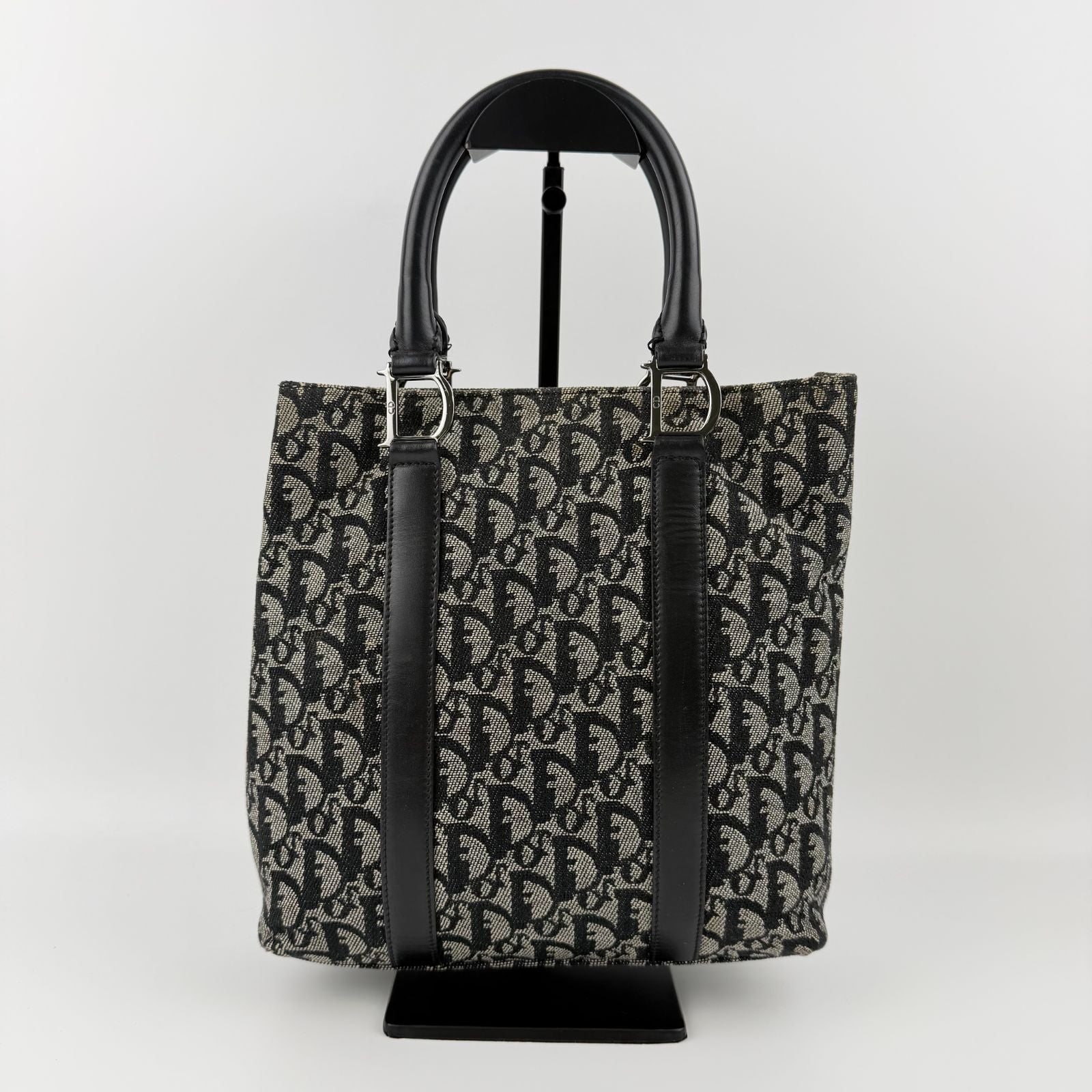 Dior Handbag Black Canvas Vintage