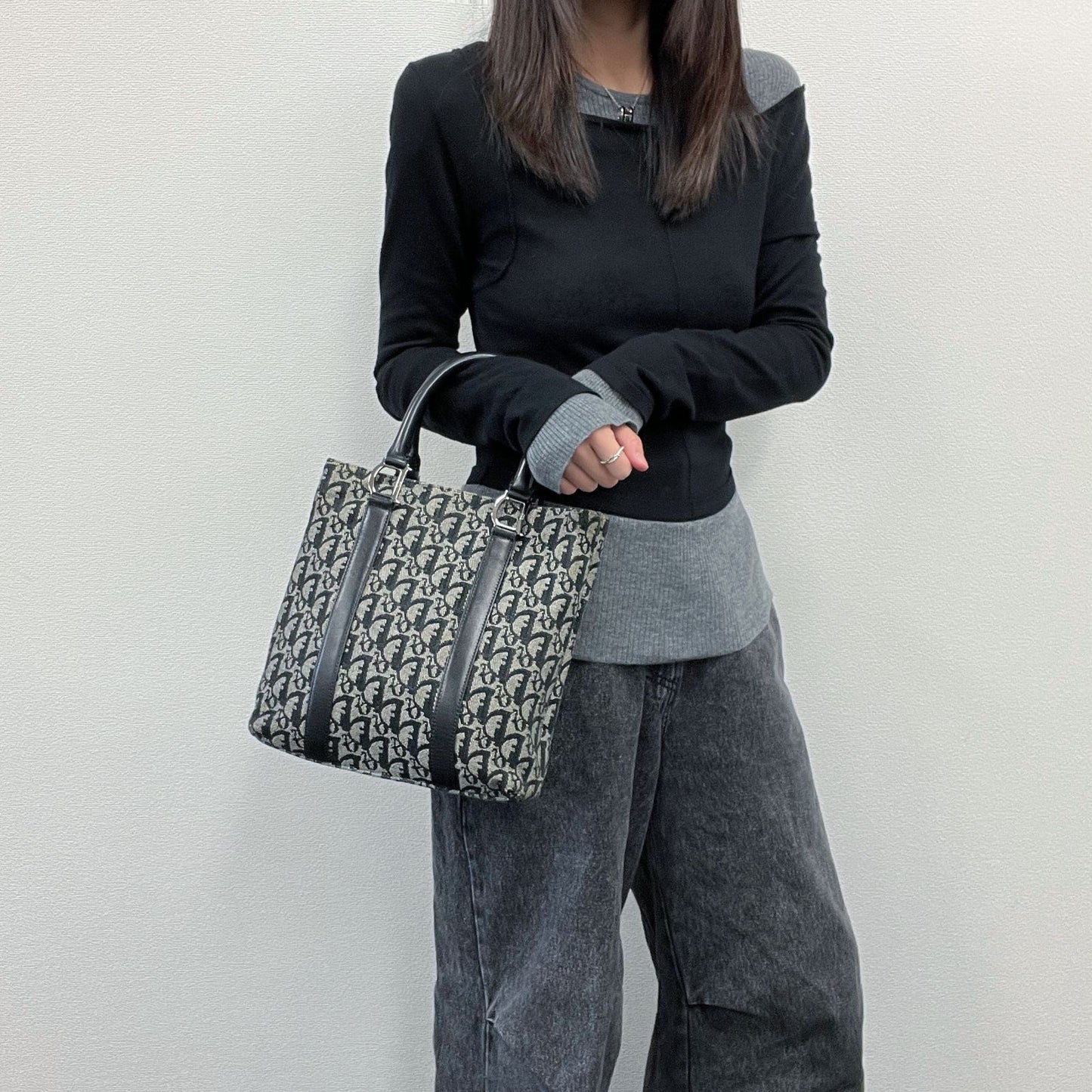 Dior Handbag Black Canvas Vintage — view 3
