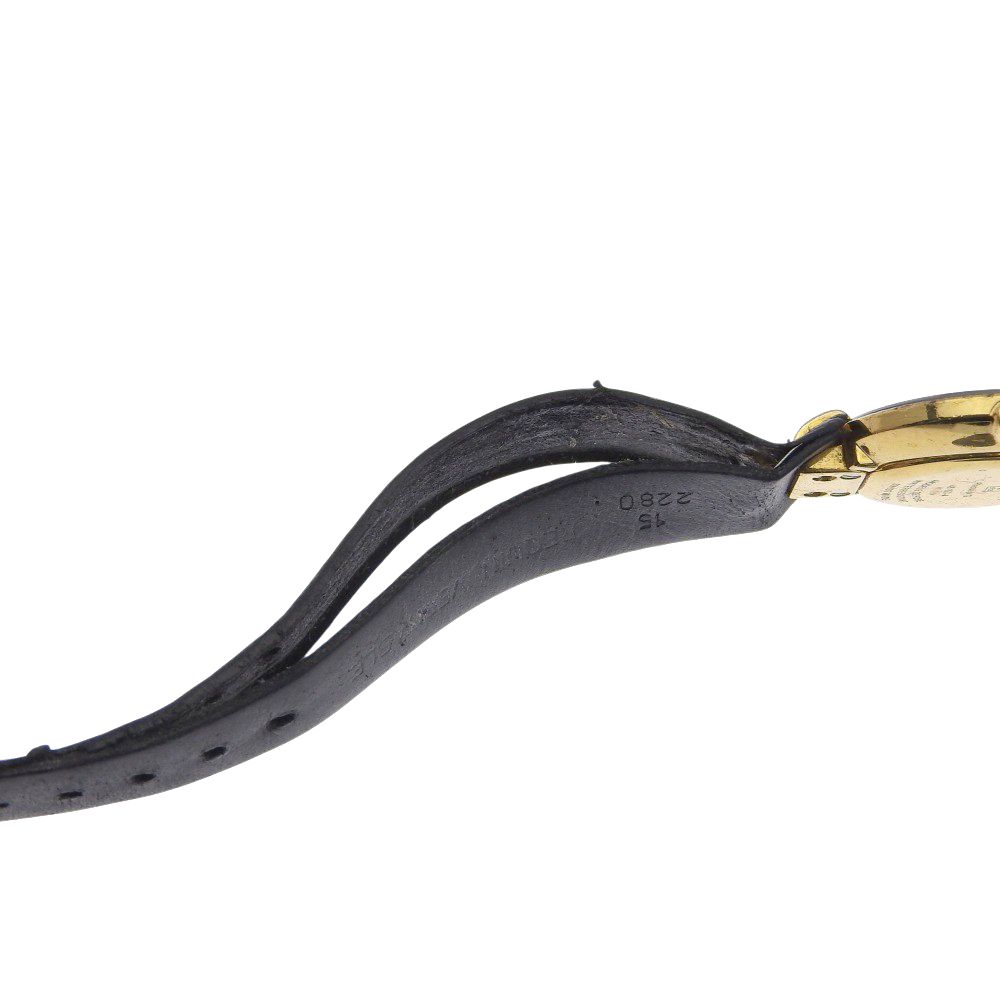 Dior Bakira 46 Gold Plated Leather Quartz Analog Display Black Dial Watch — view 8