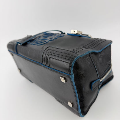 Loewe Anagram Amazona 28 Handbag Black Leather Vintage — view 9