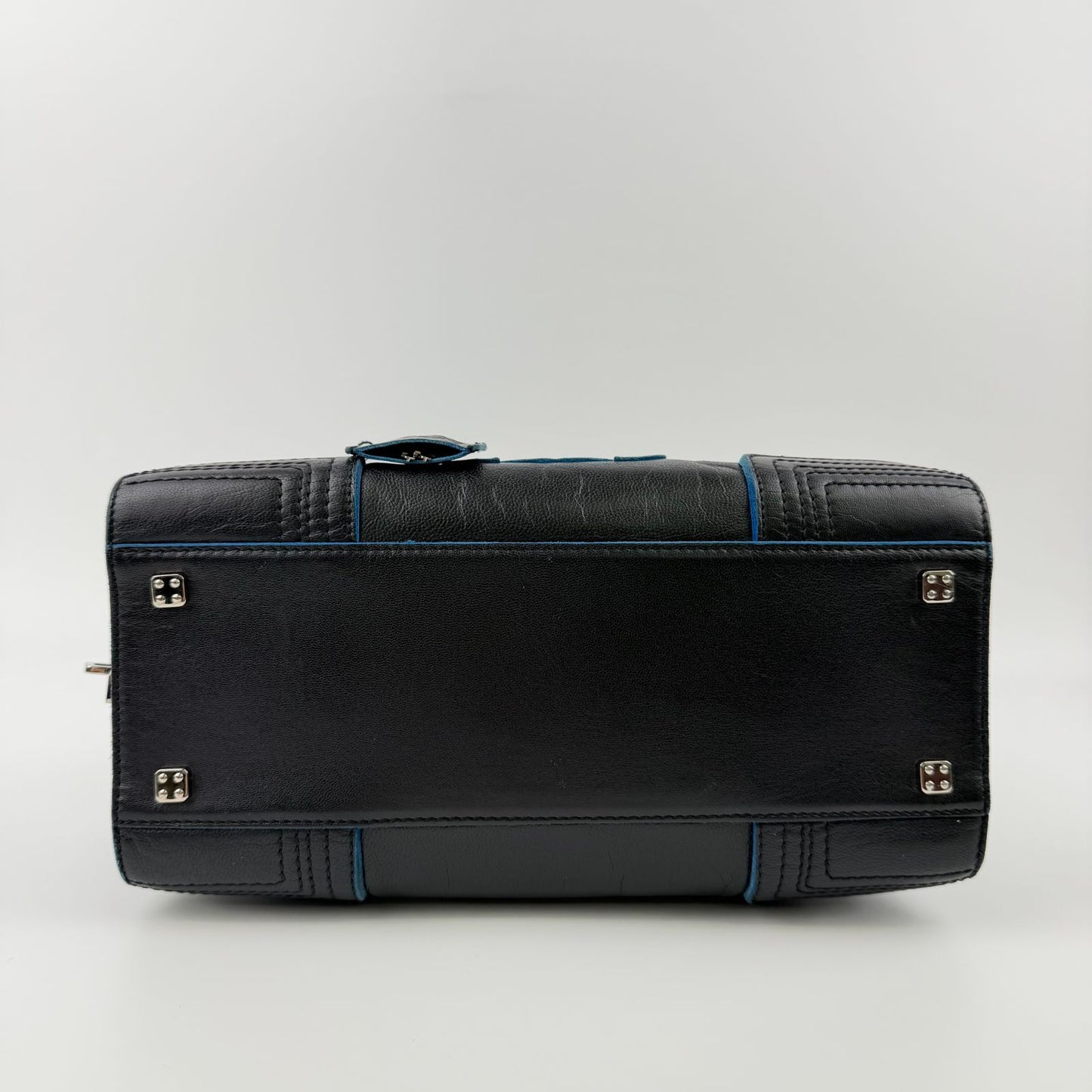 Loewe Anagram Amazona 28 Handbag Black Leather Vintage — view 7