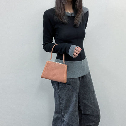 Loewe Handbag Salmon Pink Suede Vintage — view 2
