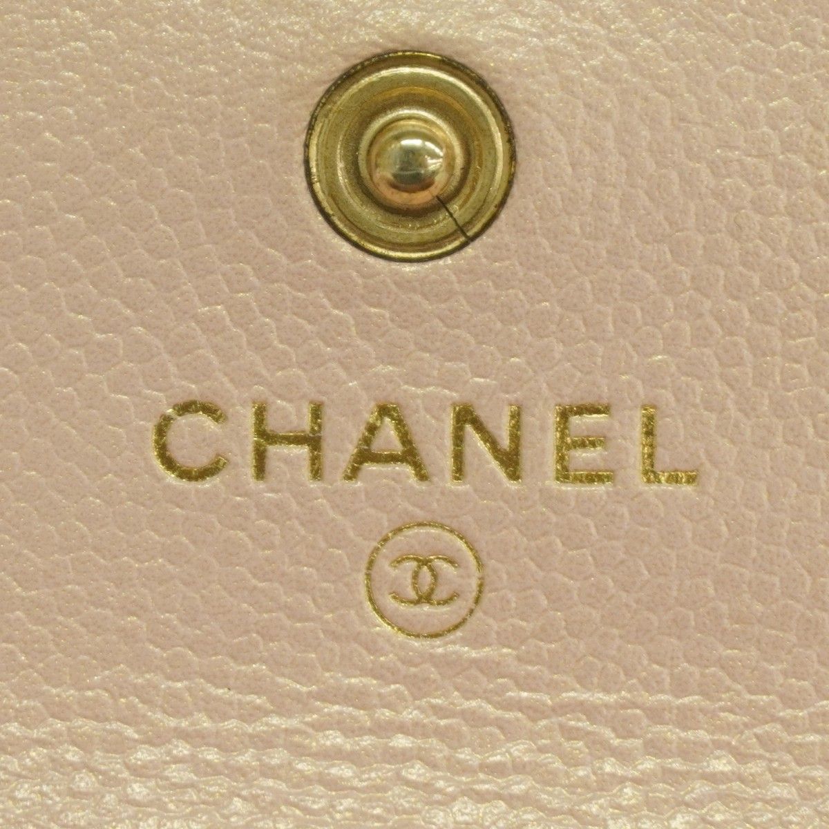 Chanel Shoulder Bag Quilted Caviar Leather Pink Champagne Gold — view 5