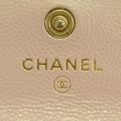 Chanel Shoulder Bag Quilted Caviar Leather Pink Champagne Gold — view 5