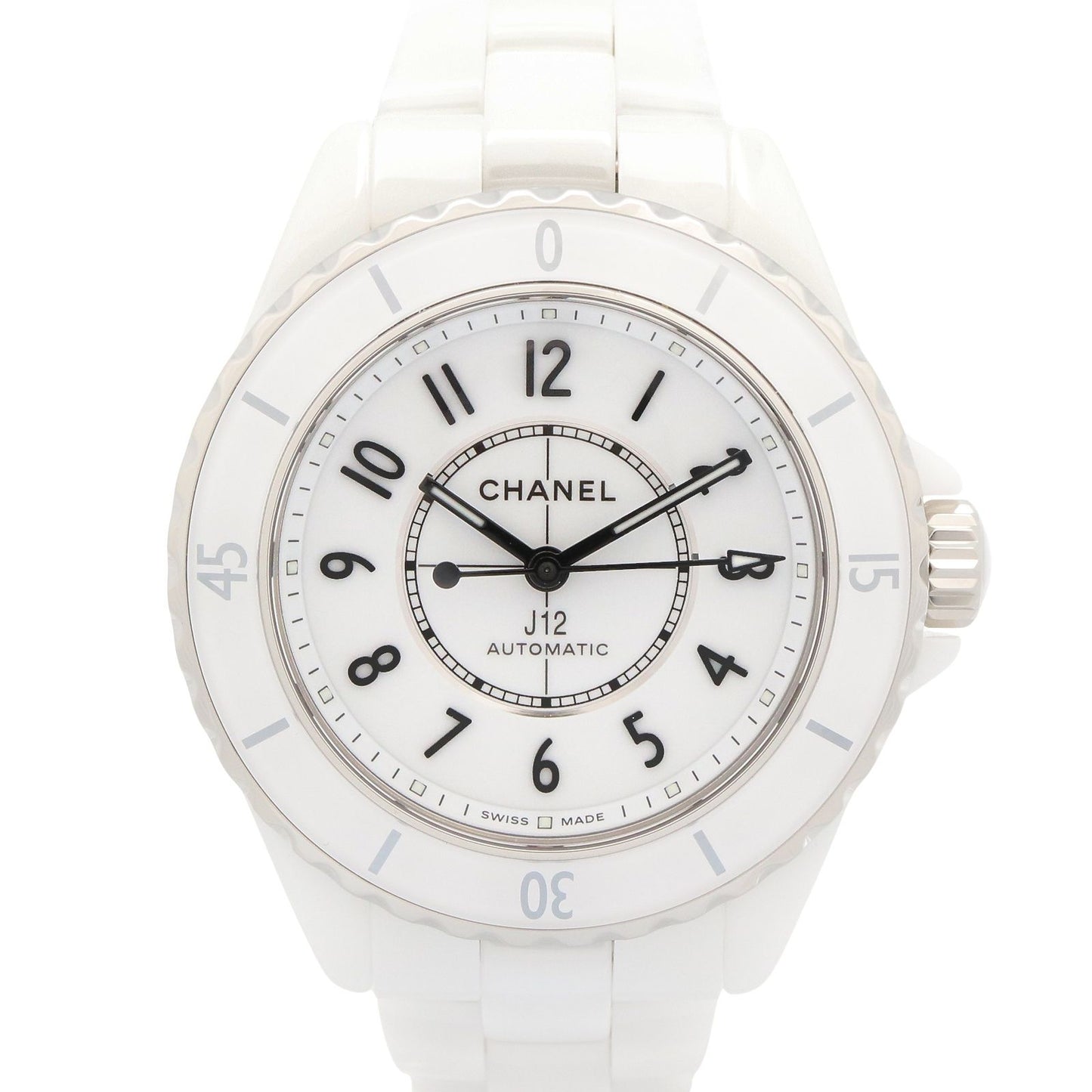 Chanel Watch White Ceramic