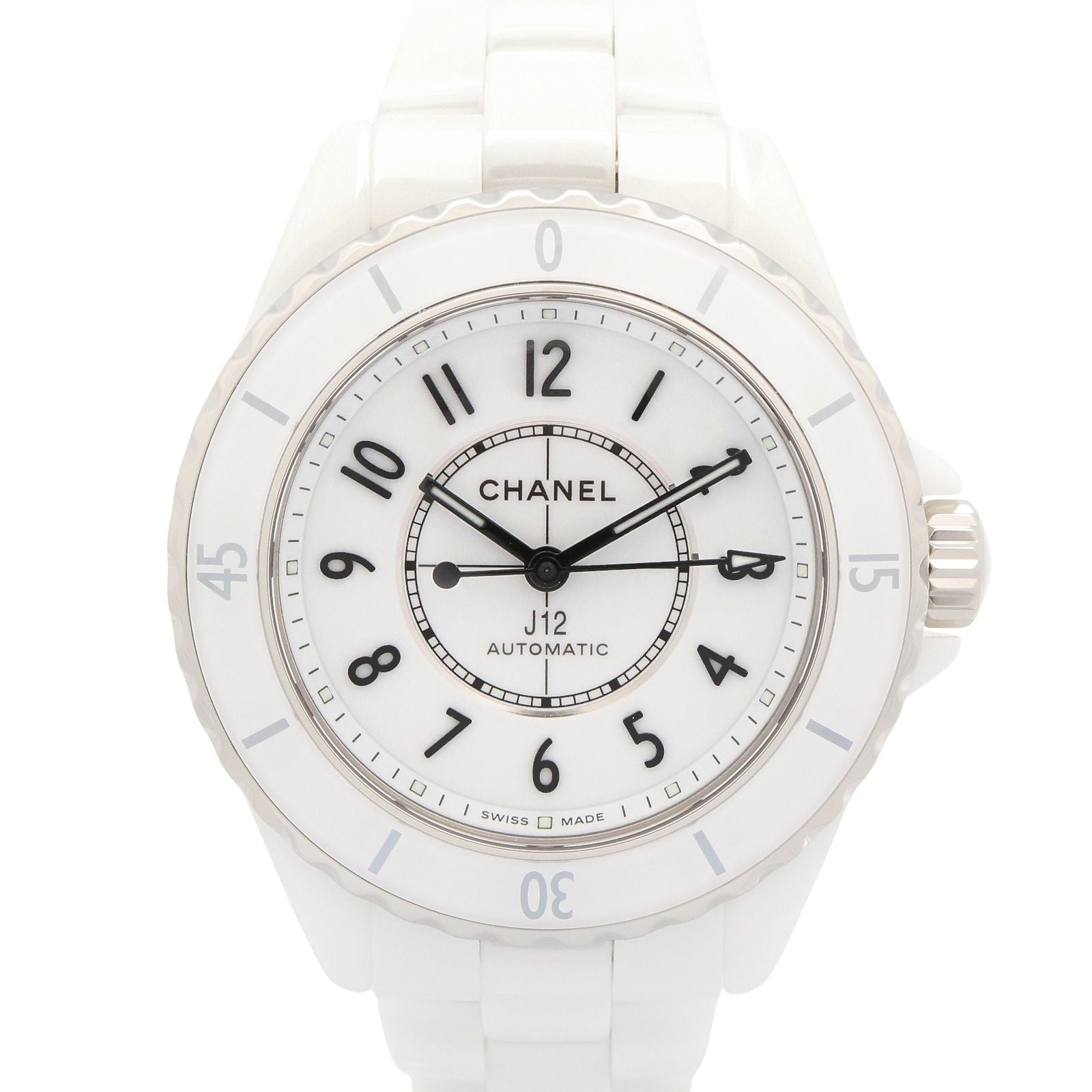 Chanel Watch White Ceramic