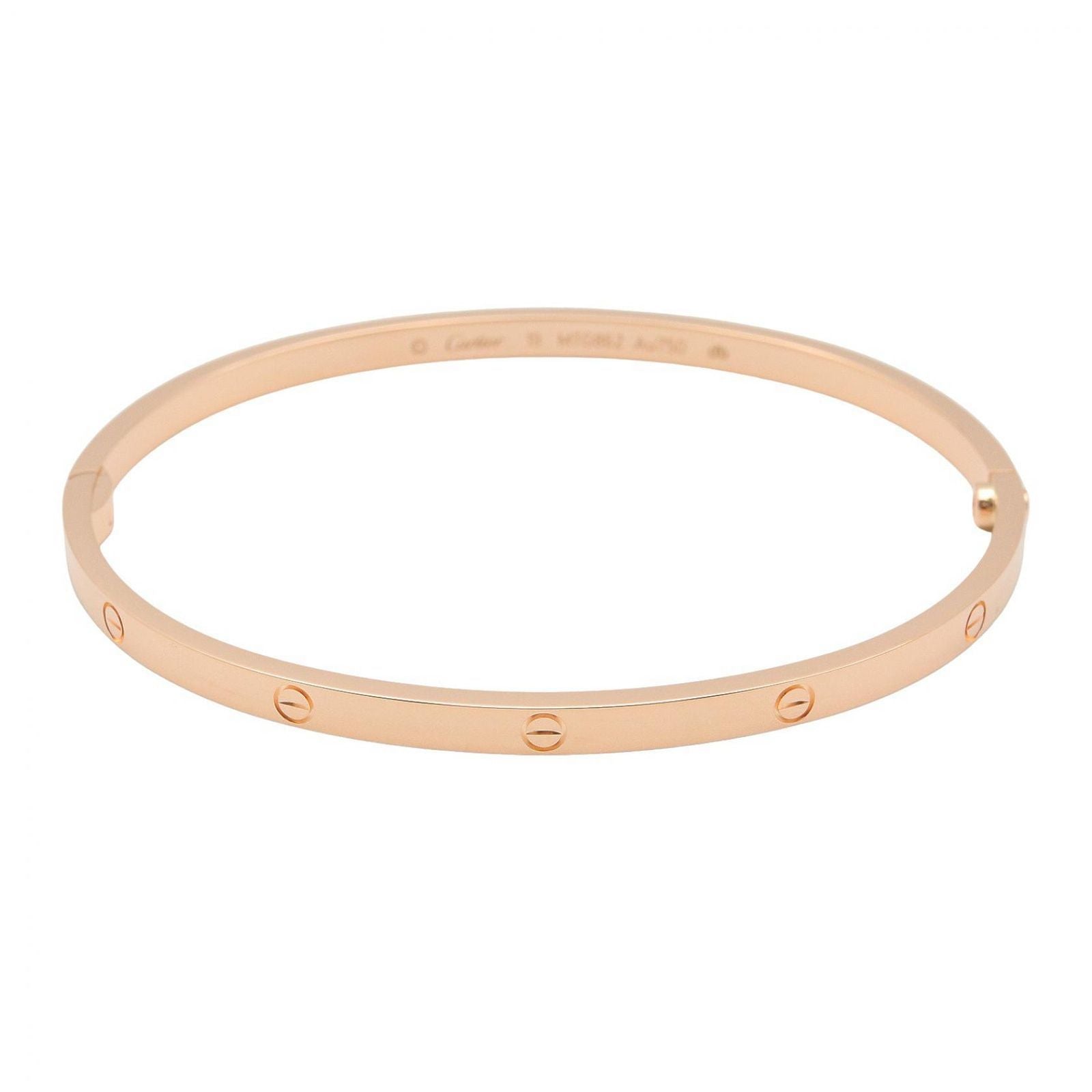 Cartier Bangle Love Bracelet SM 18 cm 18k Pink Gold