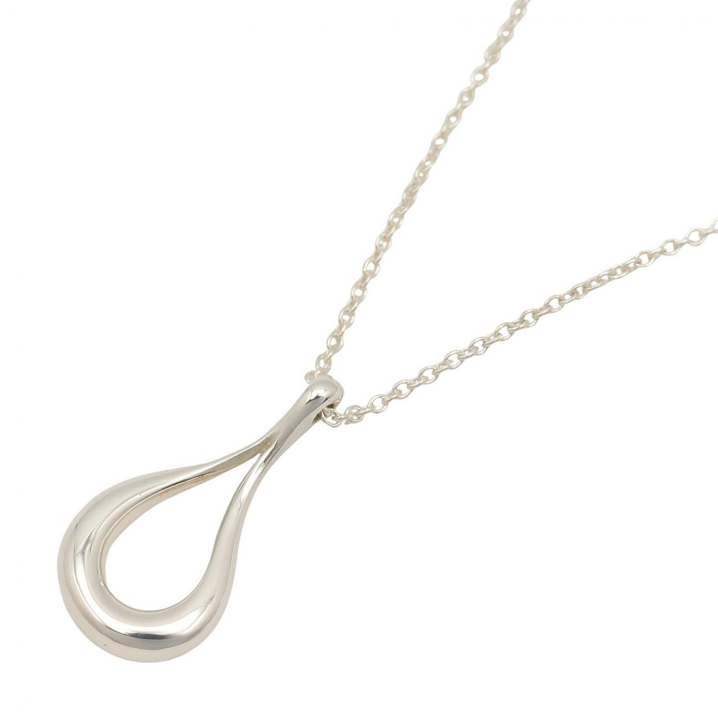 Tiffany & Co Necklace Open Teardrop Pendant 40.5 cm 925 Sterling Silver
