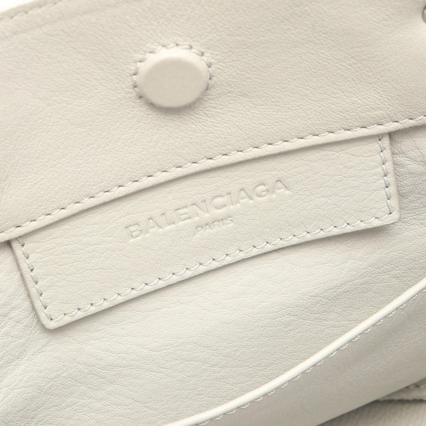 Balenciaga Handbag the Paper Mini 2-Way Light Gray Leather — view 4