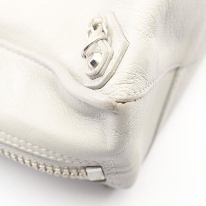 Balenciaga Handbag the Paper Mini 2-Way Light Gray Leather — view 7