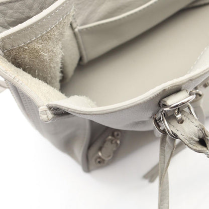 Balenciaga Handbag the Paper Mini 2-Way Light Gray Leather — view 6