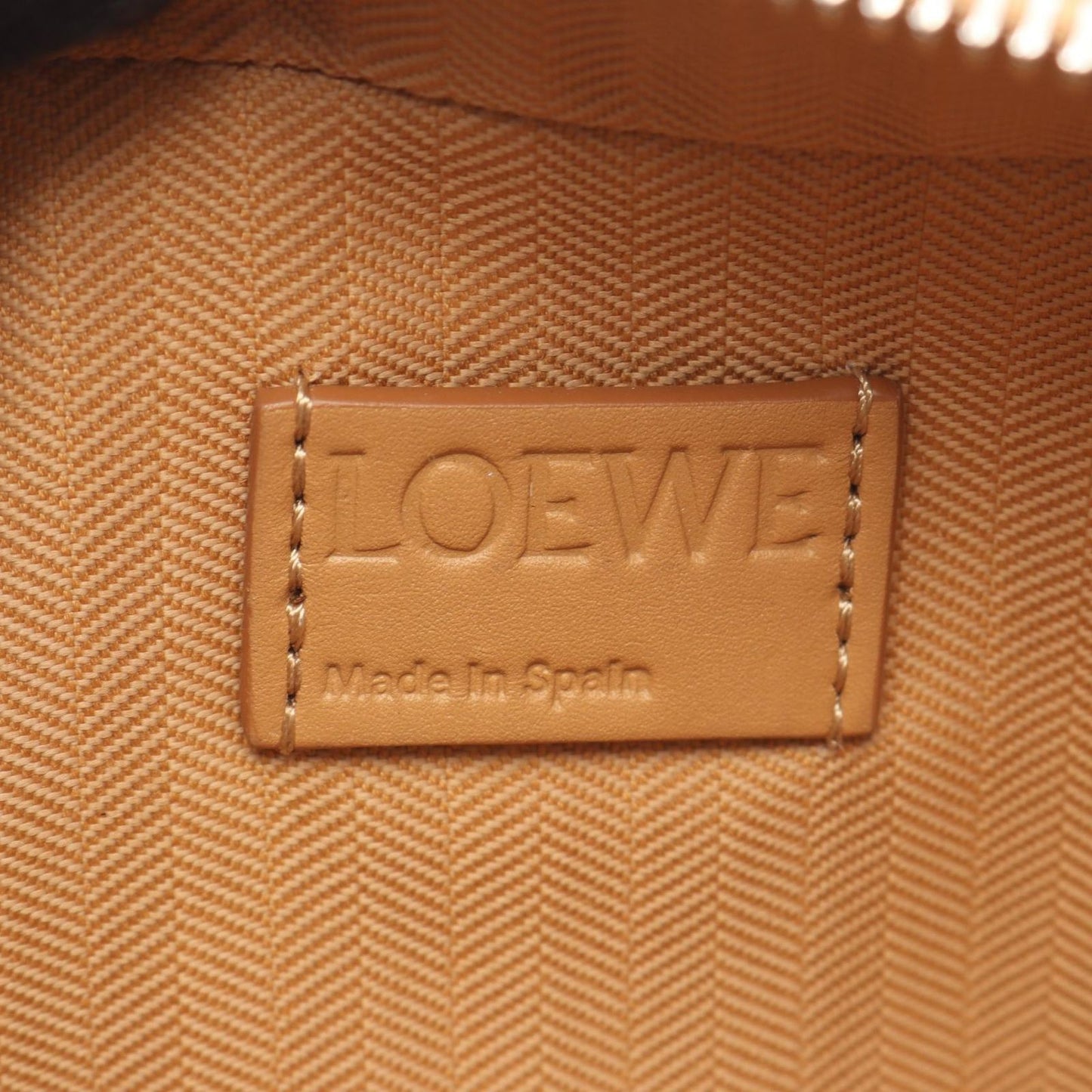 Loewe Crossbody Camera Bag Mini 2-Way Camel Leather Anagram — view 4