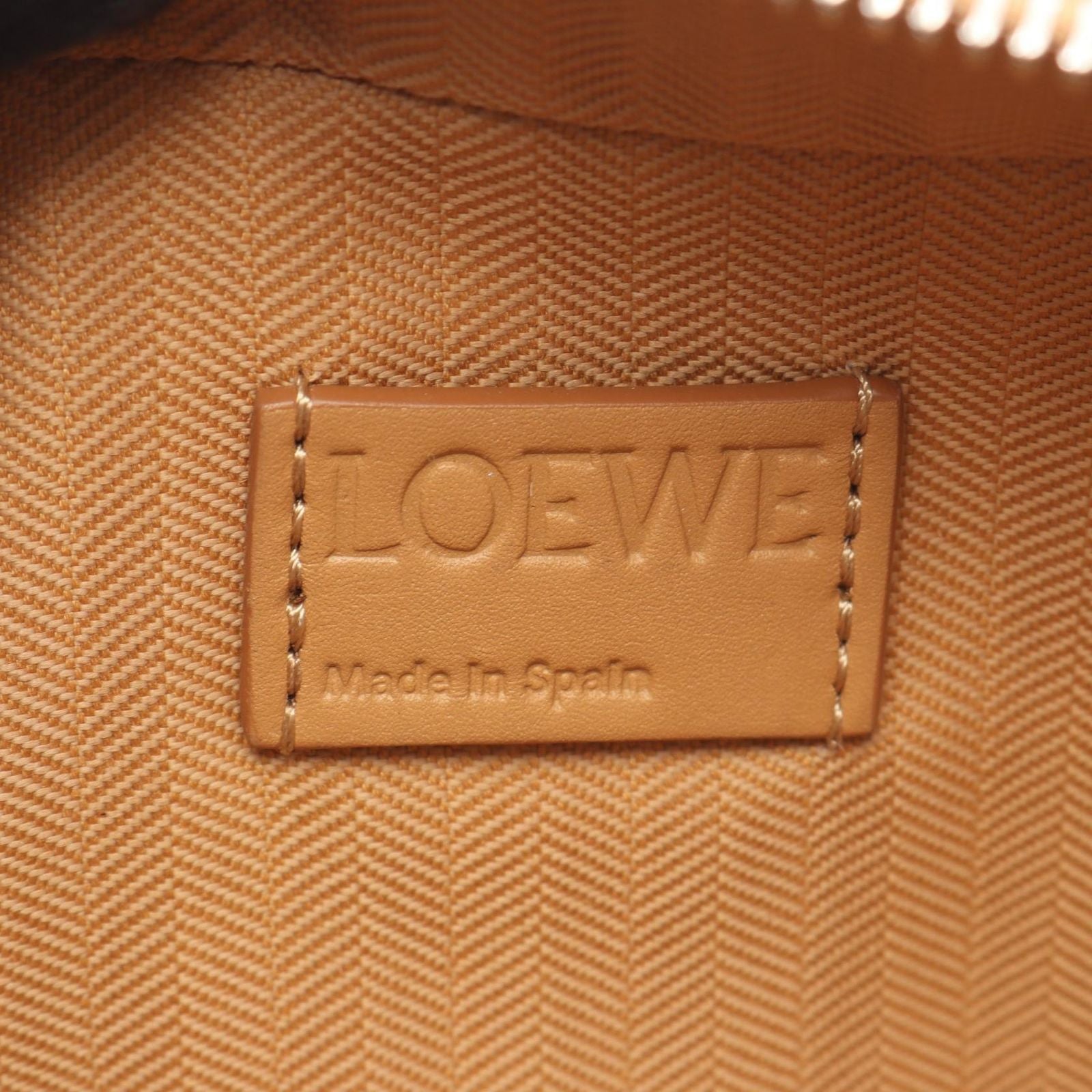 Loewe Crossbody Camera Bag Mini 2-Way Camel Leather Anagram — view 4