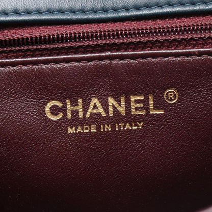 Chanel Shoulder Bag Quilted Dark Green Emerald Leather Chain — view 4