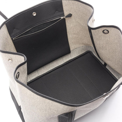 Hermes Tote Neo Garden 41 Voyage Ecru Black Canvas Leather Neo — view 3