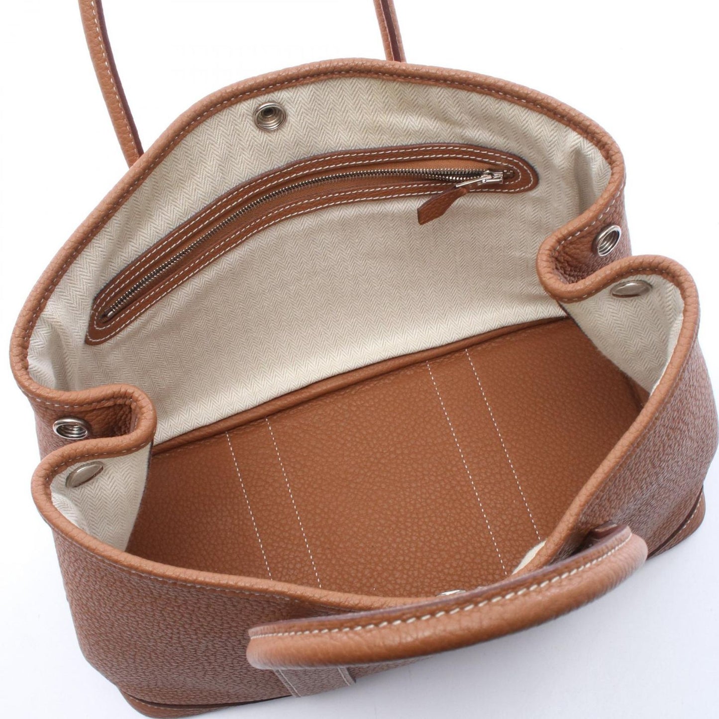 Hermes Tote Garden Party TPM Gold Leather — view 3