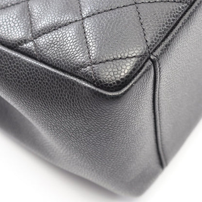 Chanel Tote Quilted Grand Shopping GST Black Caviar Leather Chain — view 5