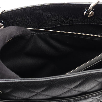 Chanel Tote Quilted Grand Shopping GST Black Caviar Leather Chain — view 8