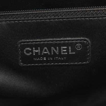 Chanel Tote Quilted Grand Shopping GST Black Caviar Leather Chain — view 4