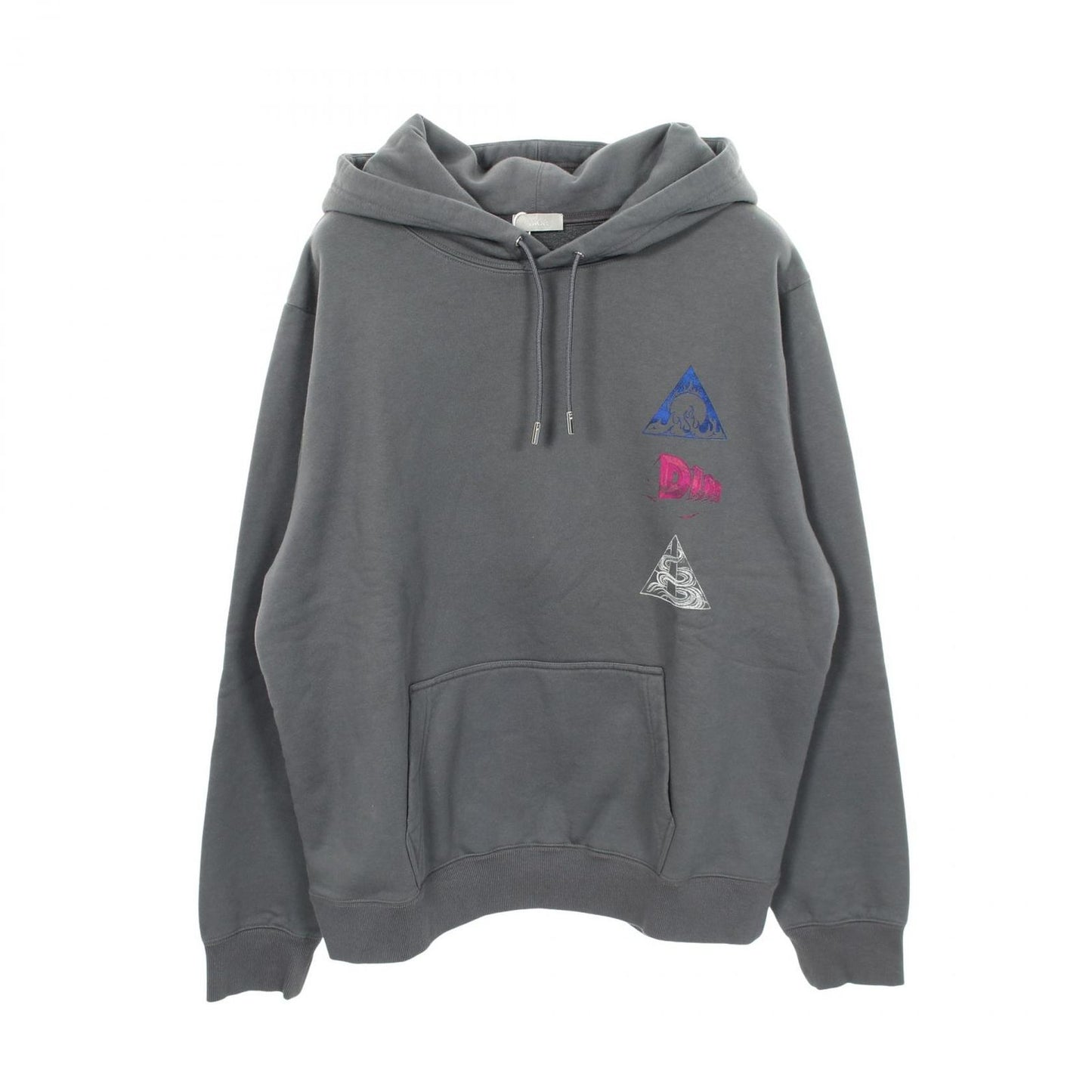 Dior Hoodie Back Print Brushed Lining Cotton