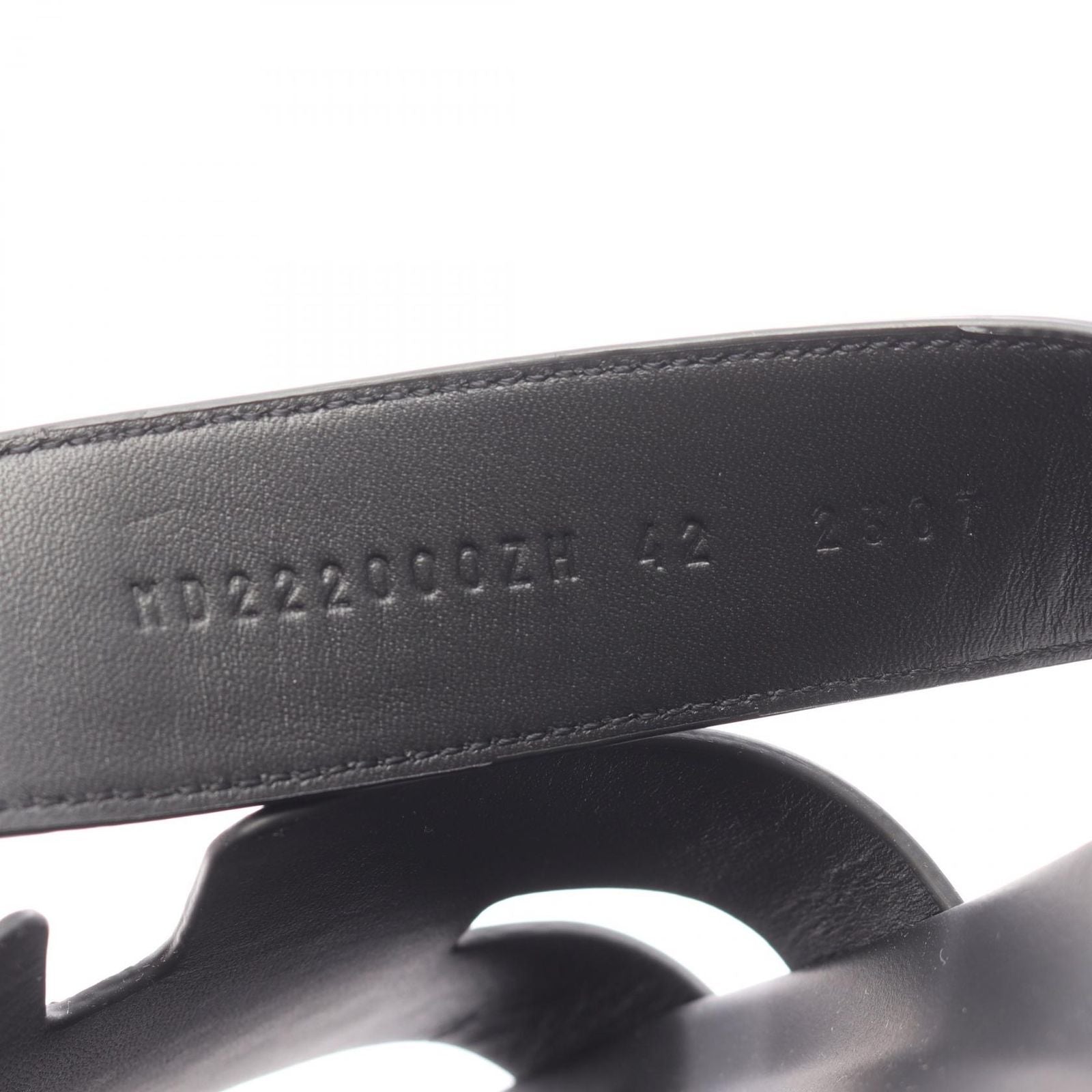 Hermes Sandals Chypre 42 Leather Black — view 7
