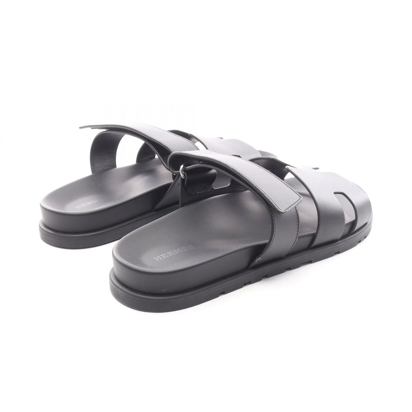 Hermes Sandals Chypre 42 Leather Black — view 2