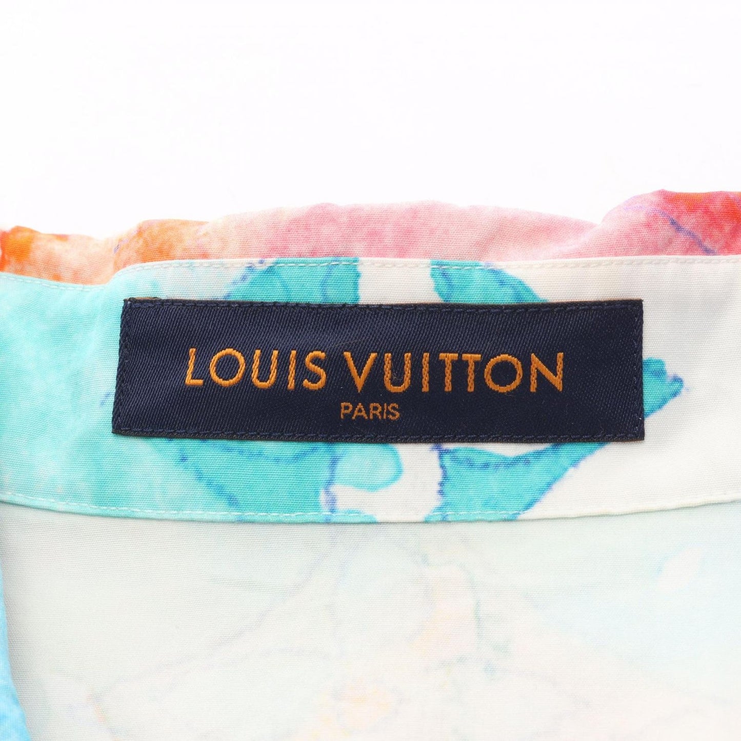 Louis Vuitton Short Sleeve Shirt Open Collar Short Bt3 Cotton Monogram Water — view 3