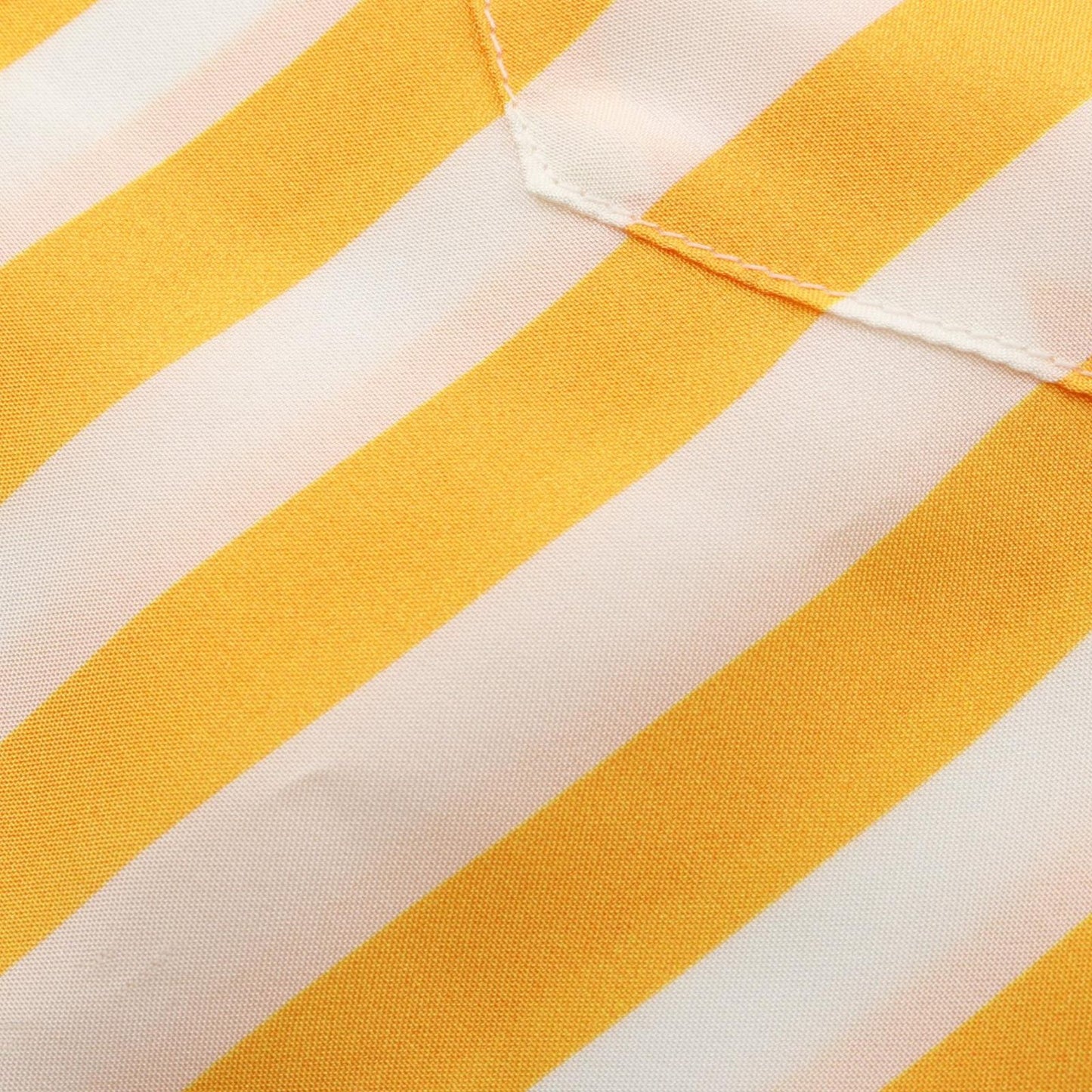 Prada Triangle Logo Stripe Yellow Silk Striped Shirt — view 5