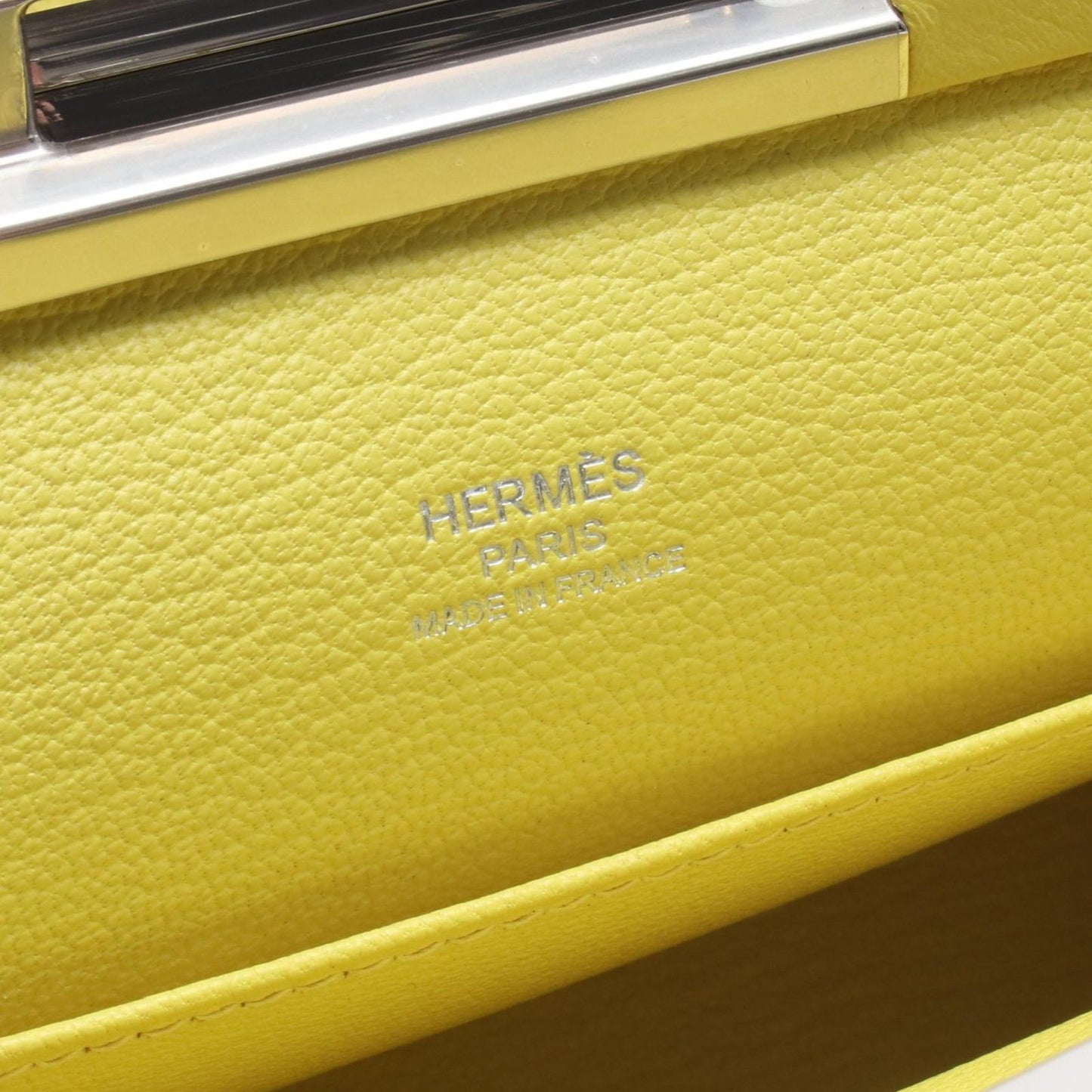 Hermes Shoulder Bag Click 21 Lime Leather — view 4