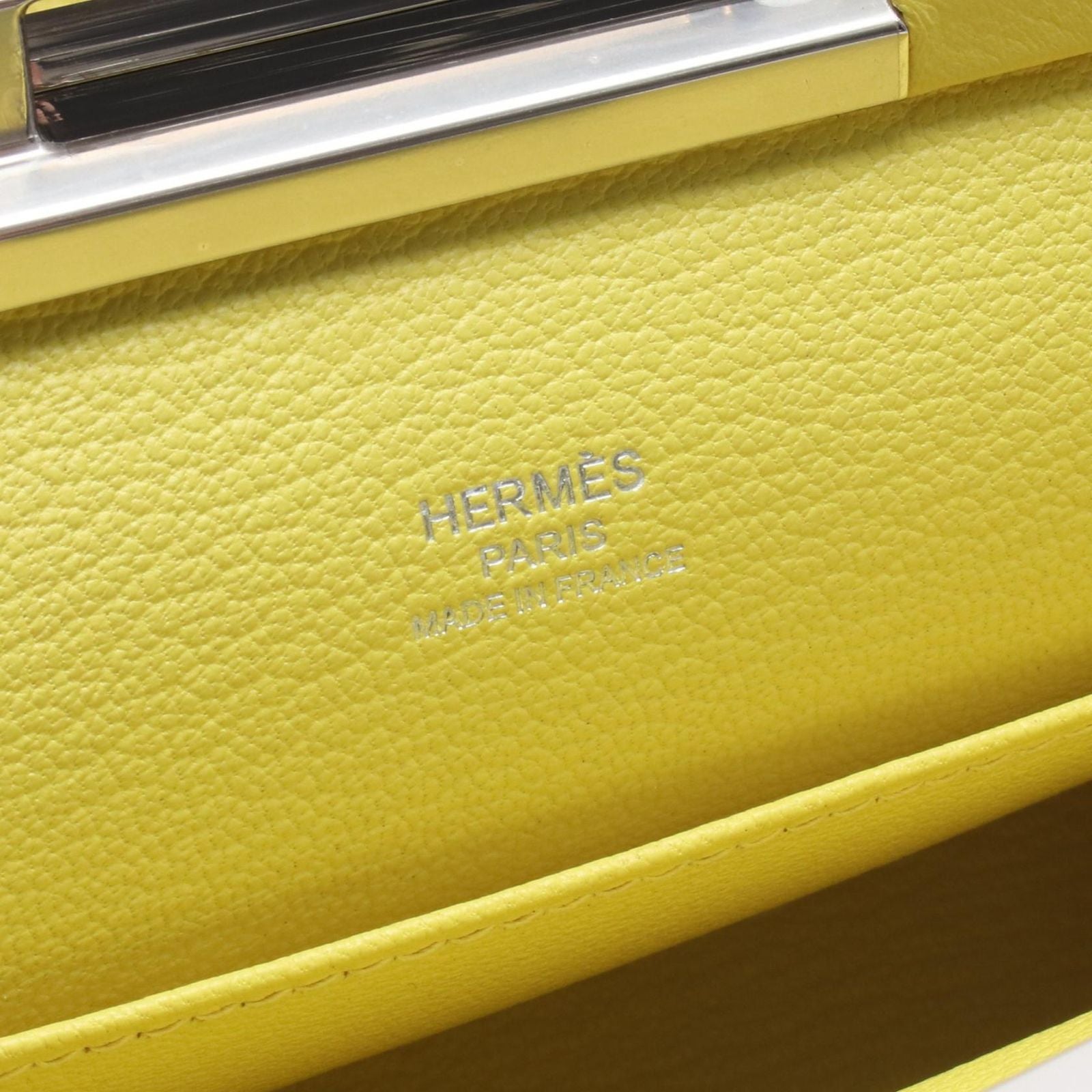 Hermes Shoulder Bag Click 21 Lime Leather — view 4