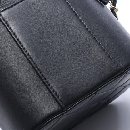 Chanel Shoulder Bag Crystal Mania Quilted CC Logo Vanity 2-Way Black Lambskin — view 6