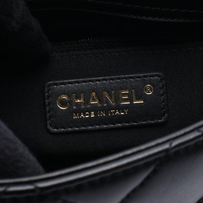 Chanel Shoulder Bag Quilted Small Black Leather Small Flap Chain — view 4