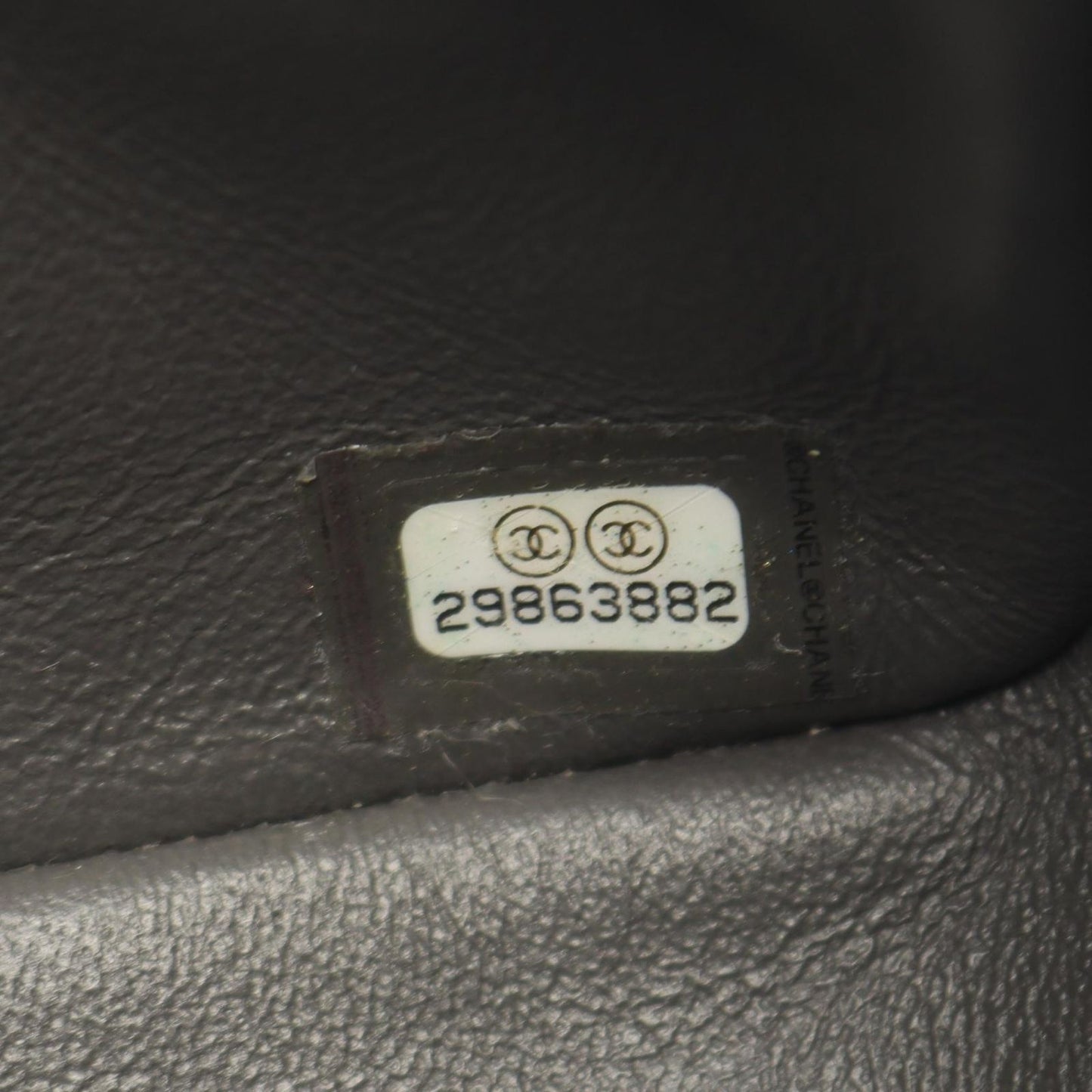 Chanel Shoulder Bag Mini Quilted Charcoal Gray Lambskin Chain — view 5