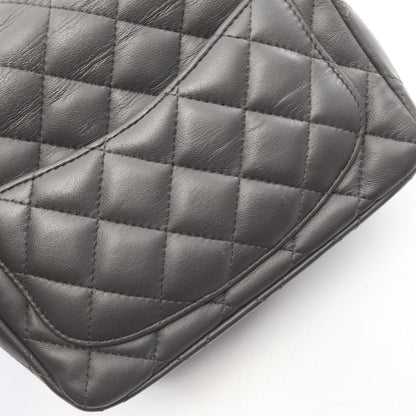 Chanel Shoulder Bag Mini Quilted Charcoal Gray Lambskin Chain — view 9