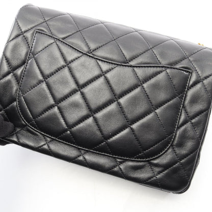 Chanel Shoulder Bag Quilted Black Lambskin Chain — view 7