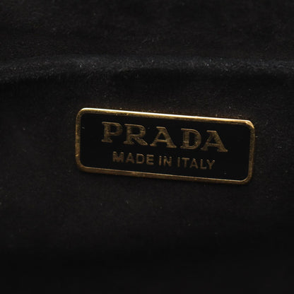 Prada Shoulder Bag Cahier Black Multi Fabric — view 4