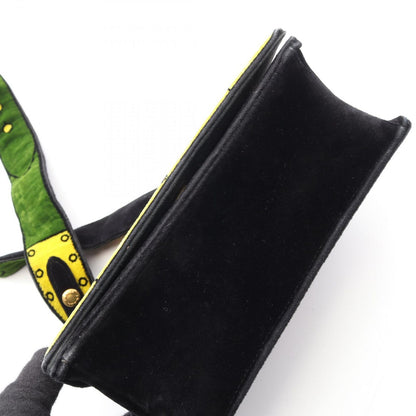 Prada Shoulder Bag Cahier Black Multi Fabric — view 8