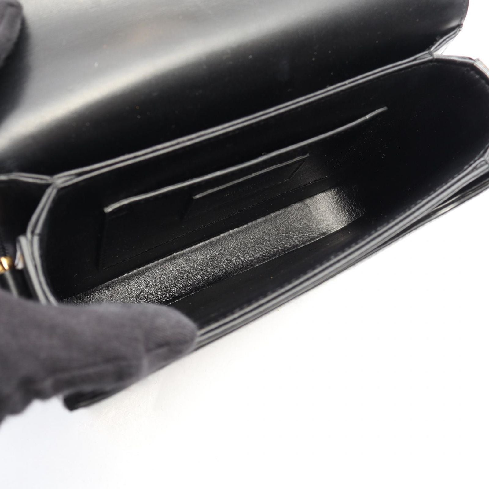 Saint Laurent Paris Shoulder Bag Solferino Small Black Multi Fabric Leather — view 3
