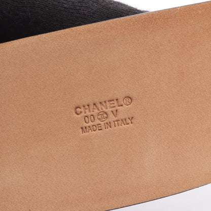 Chanel Belt CC Logo Leather — view 4