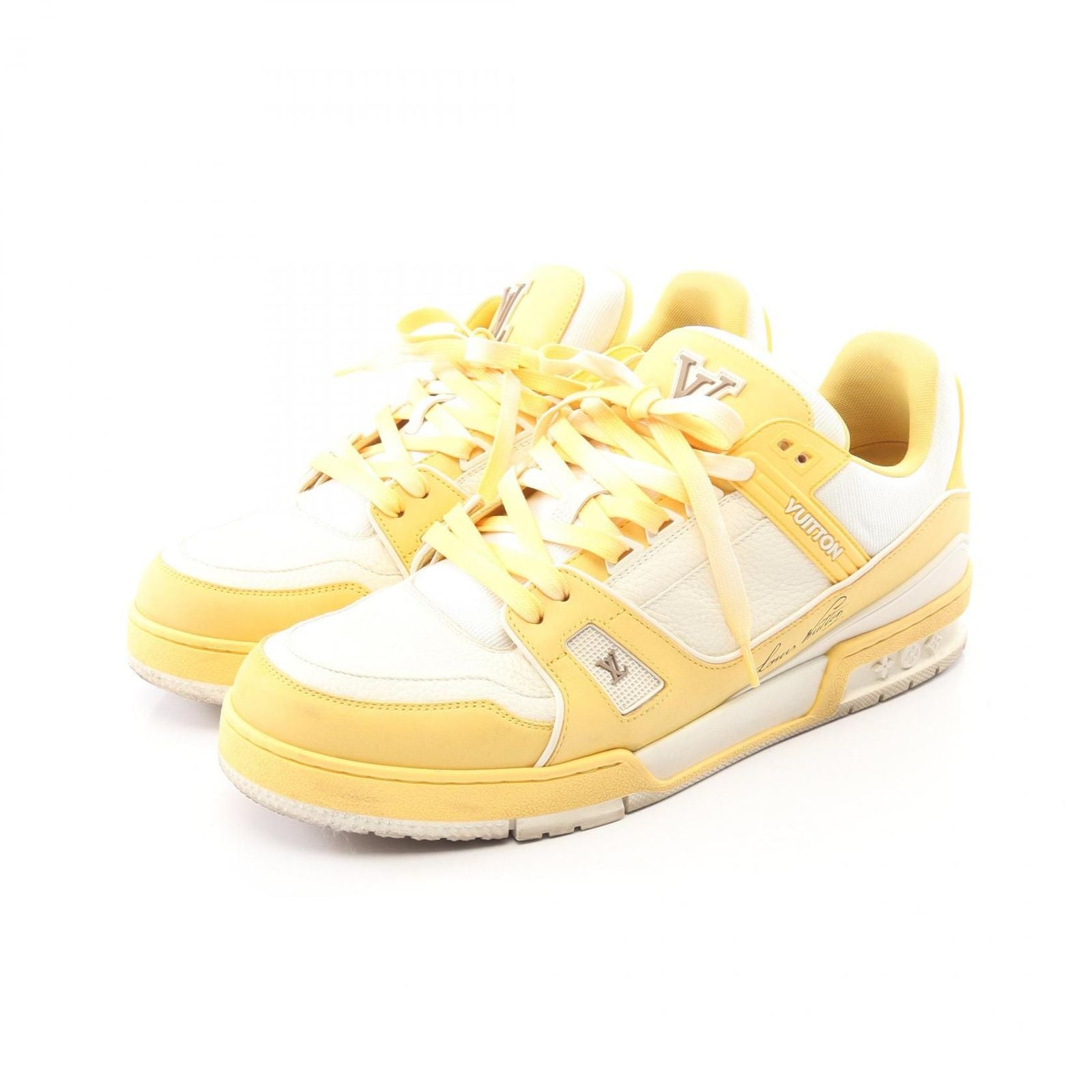 Louis Vuitton Sneakers LV Trainer Line Yellow Leather