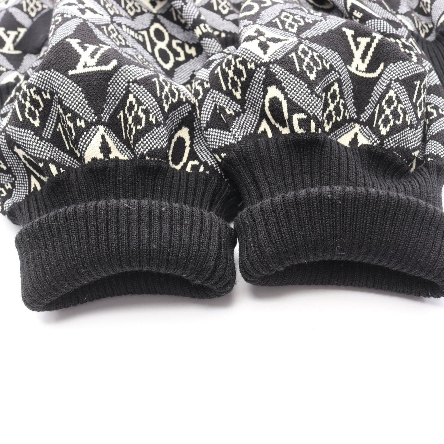 Louis Vuitton Monogram Zip Up Knit Zif Wool Nylon Jacket — view 8