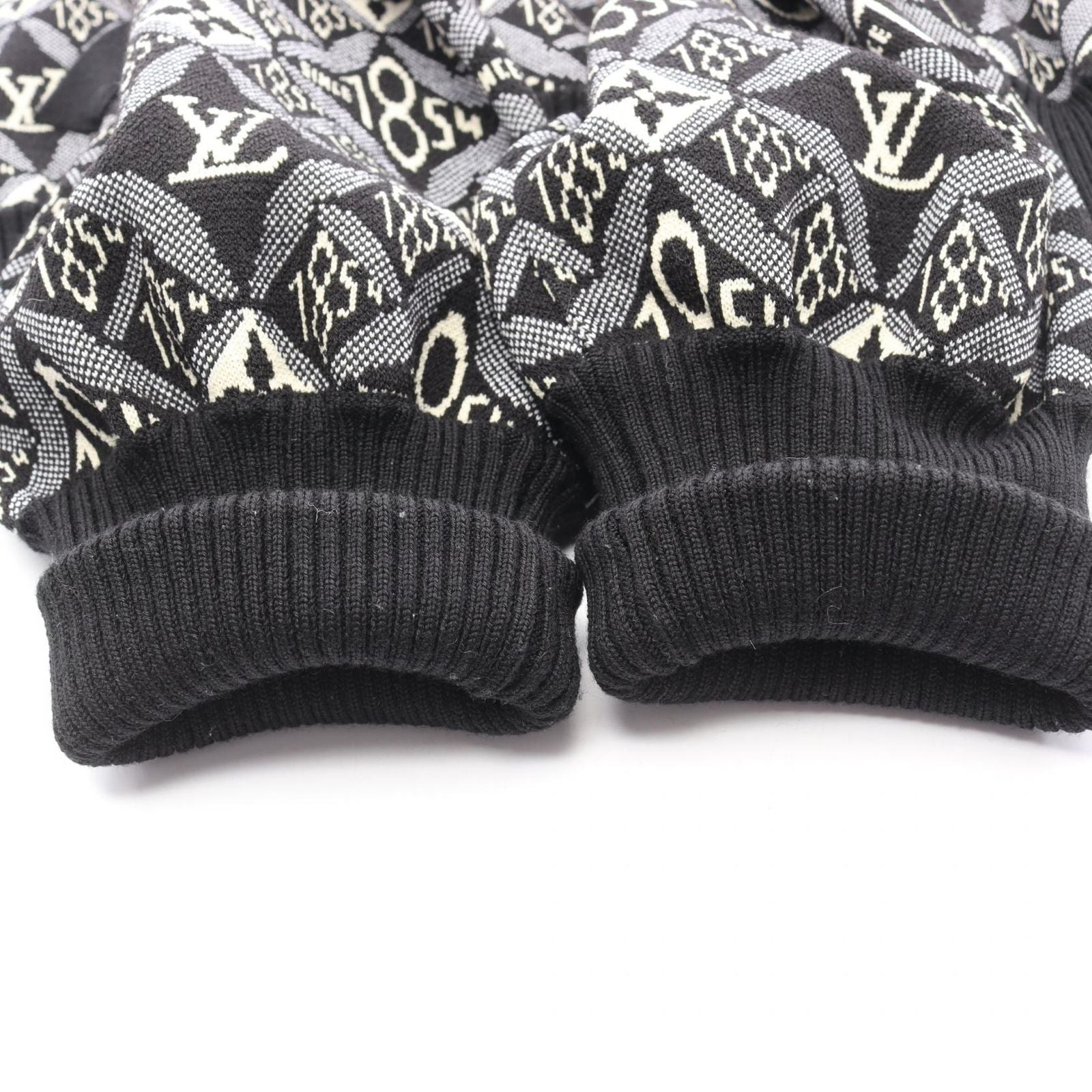 Louis Vuitton Monogram Zip Up Knit Zif Wool Nylon Jacket — view 8