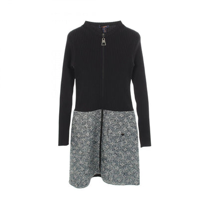 Louis Vuitton Dress Monogram Knit Tweed Contrast Nylon