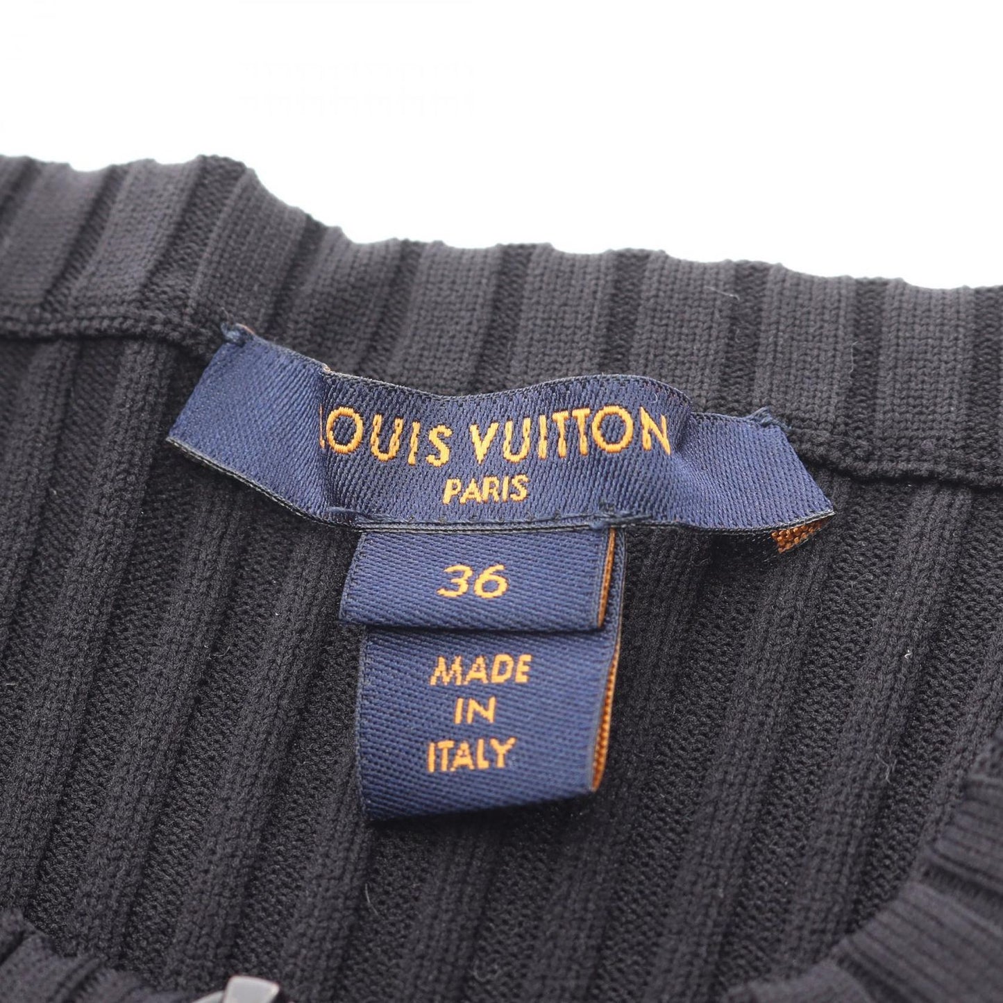 Louis Vuitton Dress Monogram Knit Tweed Contrast Nylon — view 3