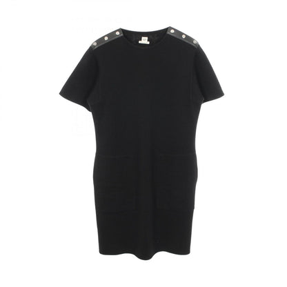 Hermes Dress Series Button Short Sleeve Wool Knit