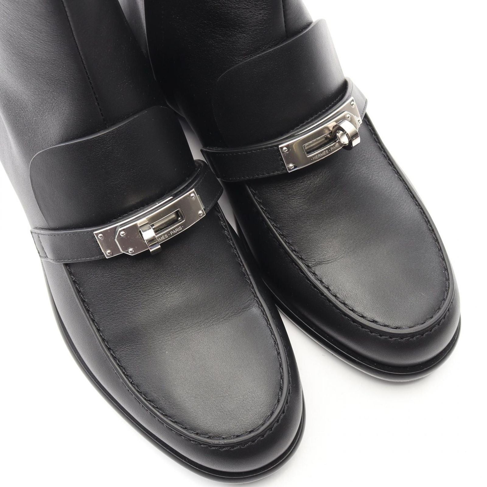 Hermes Boots Kelly Buckle Short Leather — view 7