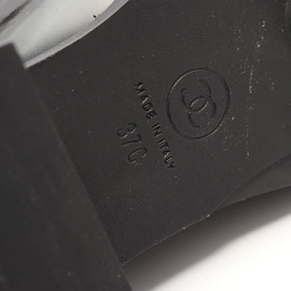 Chanel Loafers CC Logo Black Patent Leather — view 6