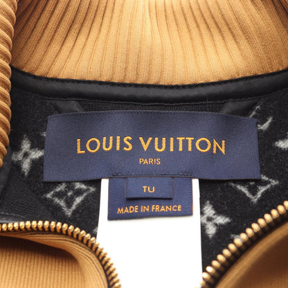 Louis Vuitton Poncho Sporty High Neck Double Face Cape Lining Monogram Qwe Wool — view 3