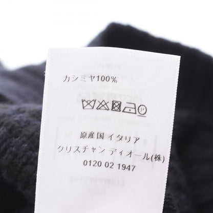 Dior Knit Crew Neck Navy Cashmere Sweater — view 4