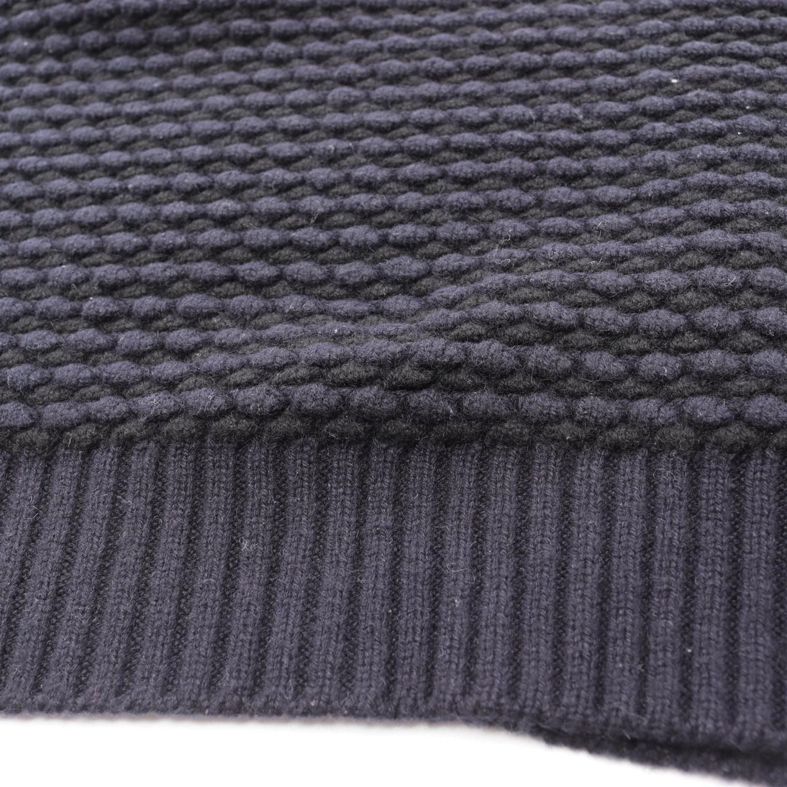 Dior Knit Crew Neck Navy Cashmere Sweater — view 6